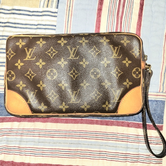 LOUIS VUITTON MARLY DRAGONNE CLUTCH VERY GOOD CONDITION VINTAGE - Picture 5 of 10